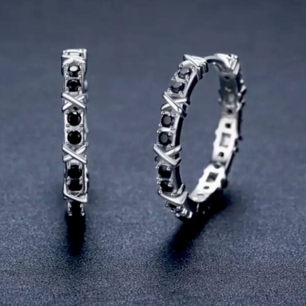 🌟 Sterling Silver Big Hoop Earrings